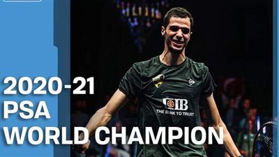 علي فرج يتوج ببطولة العالم للإسكواش للمرة الثانية في تاريخه