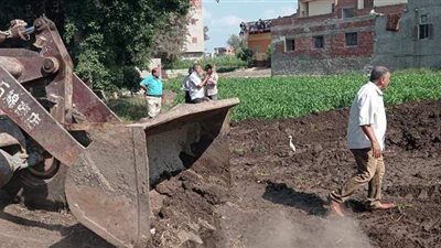 شن حملات لإزالة التعديات على الأراضي في الدقهلية