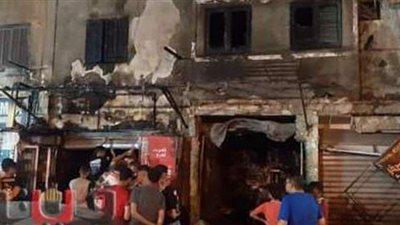 الصور الأولى لحريق مطعم في الشرابية