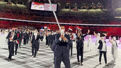 تعليق علاء أبوالقاسم بعد حمل علم مصر بطابور العرض بأوليمبياد طوكيو