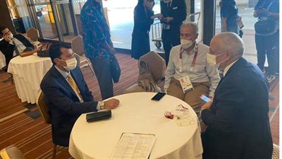 وزير الرياضة يلتقي رئيس الاتحاد الدولي لليد على هامش افتتاح أولمبياد طوكيو