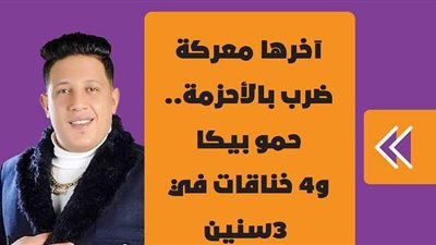 آخرها معركة بالأحزمة.. حمو بيكا و4 خناقات في 3 سنين | فيديو جراف