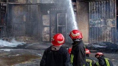 الدفع بـ 7 سيارات إطفاء لإخماد حريق مبنى الإصلاح الزراعي بالدقي