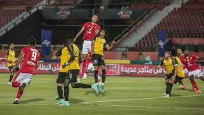 شباك الأهلى تستقبل الهدف رقم 19  في الدوري أمام الإنتاج الحربي