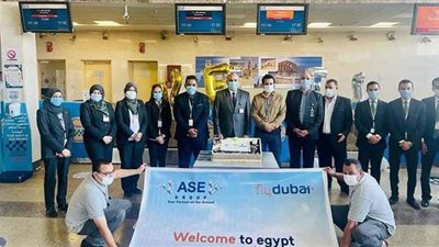 مطار سوهاج يستقبل أولى رحلات فلاى دبى بعد توقف سنوات