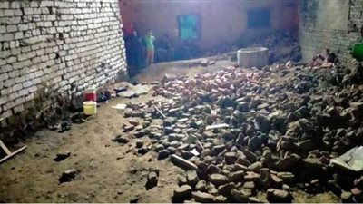 مصرع شخص وإصابة اثنين في انهيار منزل بالمنوفية