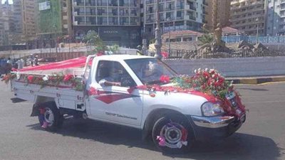 عربات زهور وموكب.. مظاهر احتفال الإسكندرية بعيدها القومي الـ69 | صور