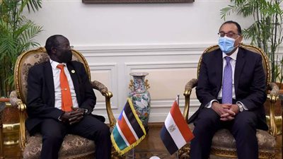 مؤتمر صحفي مشترك لرئيس الوزراء ونائب رئيس جنوب السودان