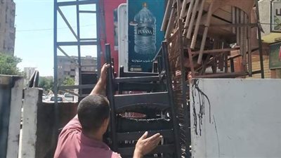 رفع 55 حالة إشغال طريق في حملة بمنشأة القناطر