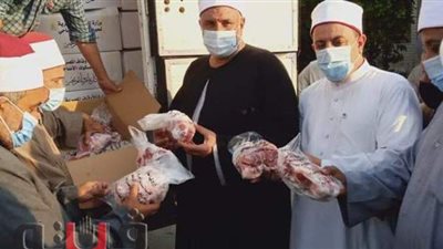 أوقاف الإسماعيلية تتسلم ٤ أطنان من لحوم صكوك الأضاحي| صور