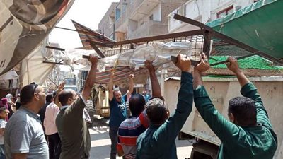 رفع 360 حالة إشغال في حملة بالجيزة