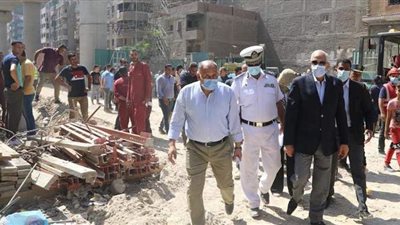 محافظ الجيزة يتابع حالة الناجية من انهيار عقار بالوراق