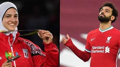 هداية ملاك ترد على تهنئة محمد صلاح بعد تتويجها بميدالية في أولمبياد طوكيو