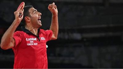 مدرب مصر لتنس الطاولة: عمر عصر يواجه غدا أعظم لاعب في الكون