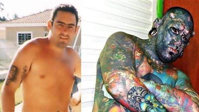 برازيلي يقطع أنفه ولسانه ويضع قرونًا للتشبه بالشياطين | فيديو وصور