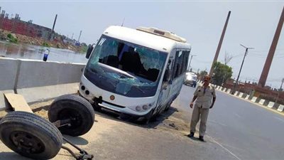 ننشر أسماء المصابين في حادث انقلاب الأتوبيس المدرسي بالدقهلية