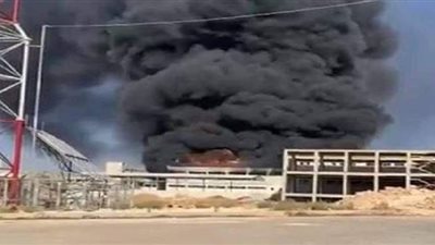 حريق ضخم في المدينة الصناعية بمدينة حلب السورية