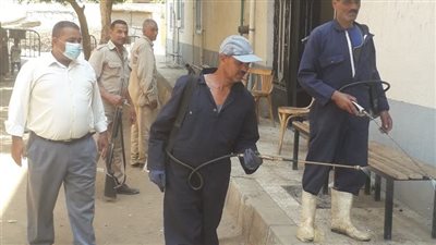  حمله مكبرة لتعقيم المؤسسات الحكومية بملوي في المنيا