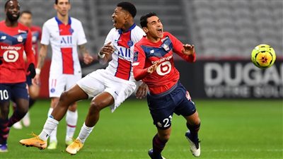 ليل يتقدم على باريس سان جيرمان 0/1 بالشوط الأول في السوبر الفرنسي