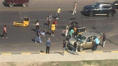 إصابة 10 أشخاص في تصادم بطريق مصر - أسوان الزراعي