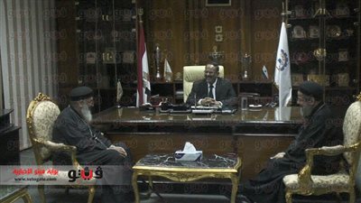 محافظ قنا يستقبل وفدًا كنسيًا للتهنئة بالمنصب الجديد