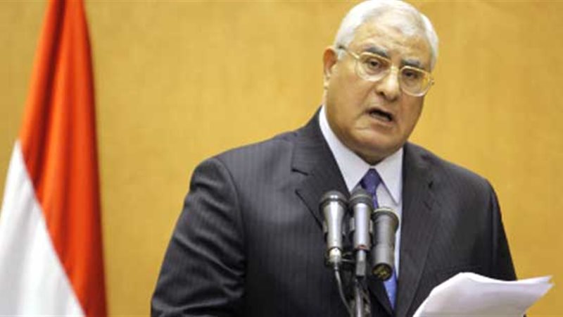  المستشار عدلي منصور