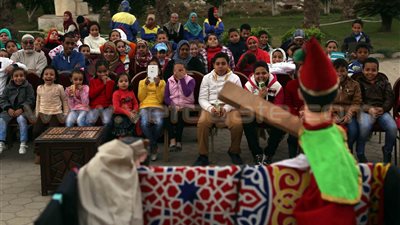 بالصور.. الأراجوز والمزمار البلدي أهم فعاليات «الفسطاط للفنون»