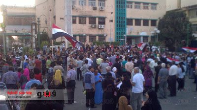 بالصور.. المئات يتظاهرون بالشرقية للمطالبة بإسقاط مرسي