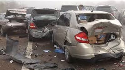 شلل مرورى بنفق الأزهر بعد تصادم 4 سيارات