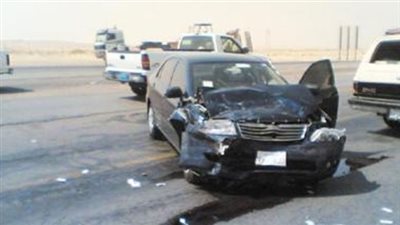 مصرع شخص في حادث سيارة بطريق السخنة بالسويس