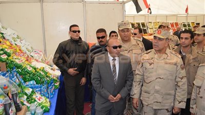 بالصور.. محافظ المنوفية وقائد المنطقة المركزية يفتتحان مشروعات تنموية