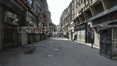 محال وسط القاهرة تغلق أبوابها خلال تظاهرات 30 يونيو
