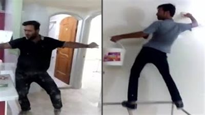 بالفيديو.. عامل طلاء تركي يتعرض لموقف محرج