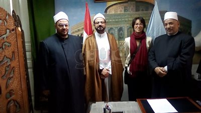 قنصل فرنسا يزور أوقاف الإسكندرية