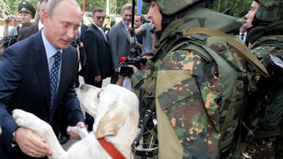 أغرب 17 صورة تجمع الرئيس الروسي بالحيوانات المفترسة والأليفة