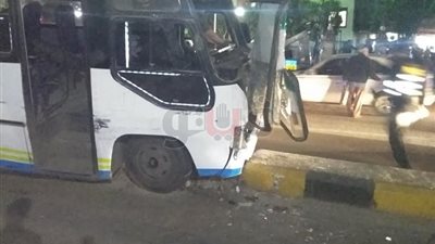 كثافات مرورية بـ«البطل أحمد عبد العزيز» لتصادم أتوبيس بعمود إنارة