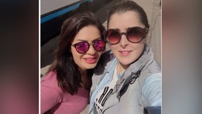 عائشة بن أحمد ونجلاء بدر في كواليس «أبو جبل»