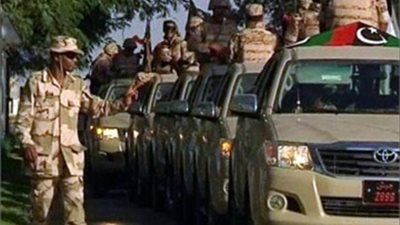 قائد قوات حرس الحدود الليبية يصل القاهرة