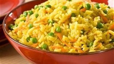 أرز بالخضراوات والكبد والقوانص من مطبخ الشيف سناء