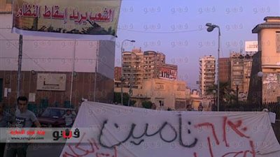 بالصور.. متظاهرو الشرقية ينصبون الخيام للاعتصام ليوم 30 يونيو