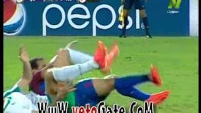 بالفيديو.. لاعب بتروجيت يتعرض لـ