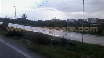 تواصل سقوط الأمطار على شمال سيناء