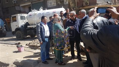 رئيس القابضة للمياه يتابع أعمال تحويلات المرافق بالجيزة (صور)