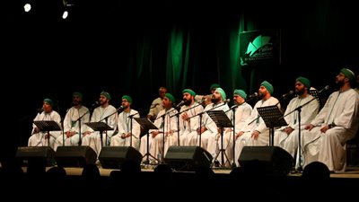 «الحضرة» تشدو بالابتهالات والأناشيد في ساقية الصاوي (صور)