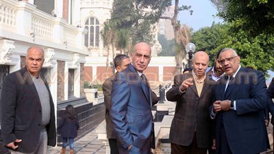 بالصور.. «سرور» و«أبوسعدة» يتفقدان قصر عائشة فهمي تمهيدًا لافتتاحه‏