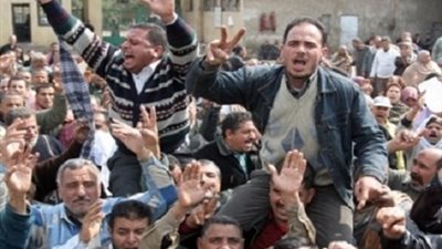 تجمهر العاملين بمحطة كهرباء شمال الجيزة للمطالبة بالتعيين