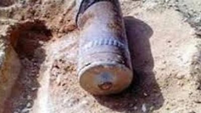 ضبط 3 دانات مدفعية ثقيلة بالعريش