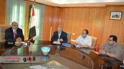 بالصور.. اجتماع بمحافظة الفيوم لحل مشكلة مياه الشرب