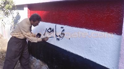 بالصور.. حملة لتجميل أسوار المدارس بشبرا الخيمة