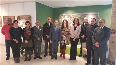 بالصور.. وزيرة الهجرة تزور الأكاديمية المصرية للفنون بروما